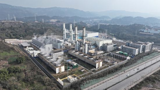 鸟瞰达州燃气电站。受访者供图 鸟瞰达州燃气电站。受访者供图